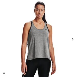 Under Armour Gray Racerback Tank Top Athletic Style